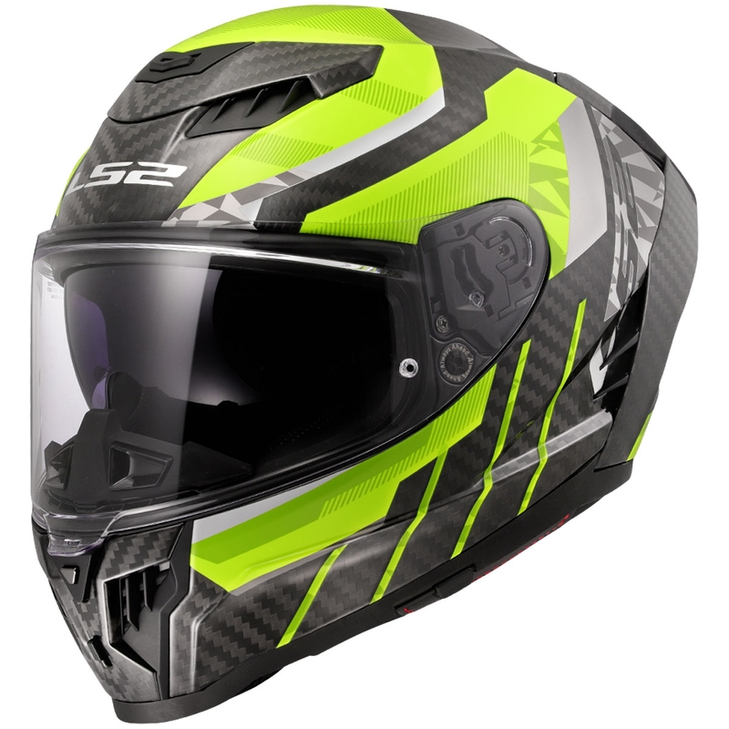 Integreeritud mootorratta kiiver LS2 FF807 Dragon Trax fluo kollane