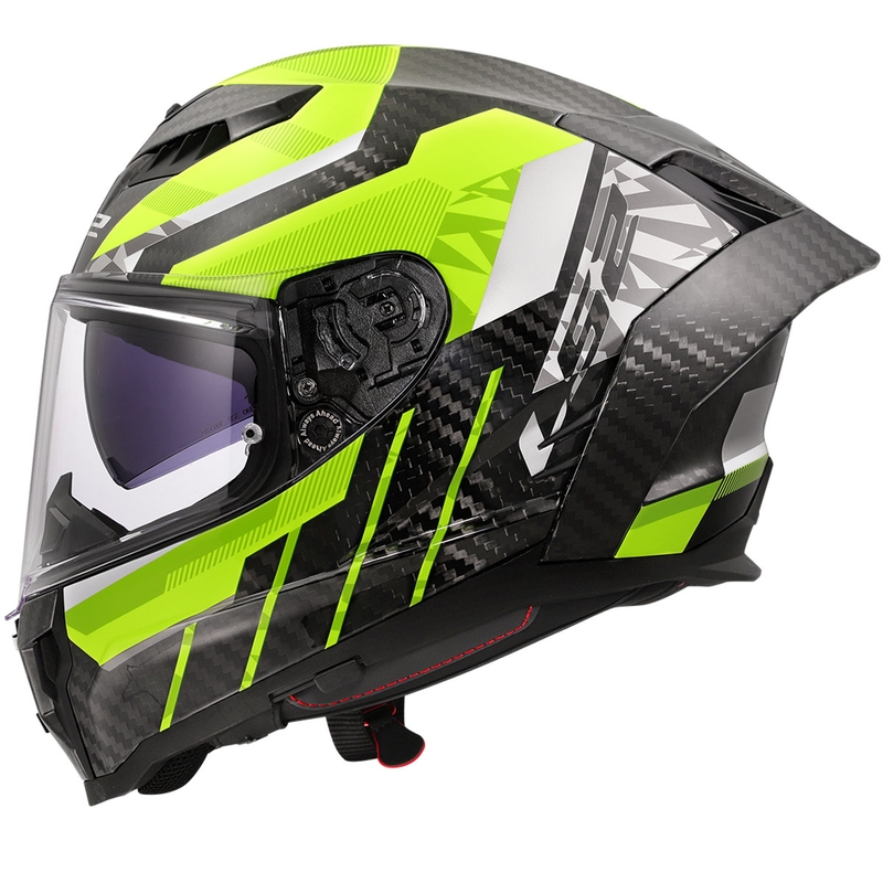 Integreeritud mootorratta kiiver LS2 FF807 Dragon Trax fluo kollane
