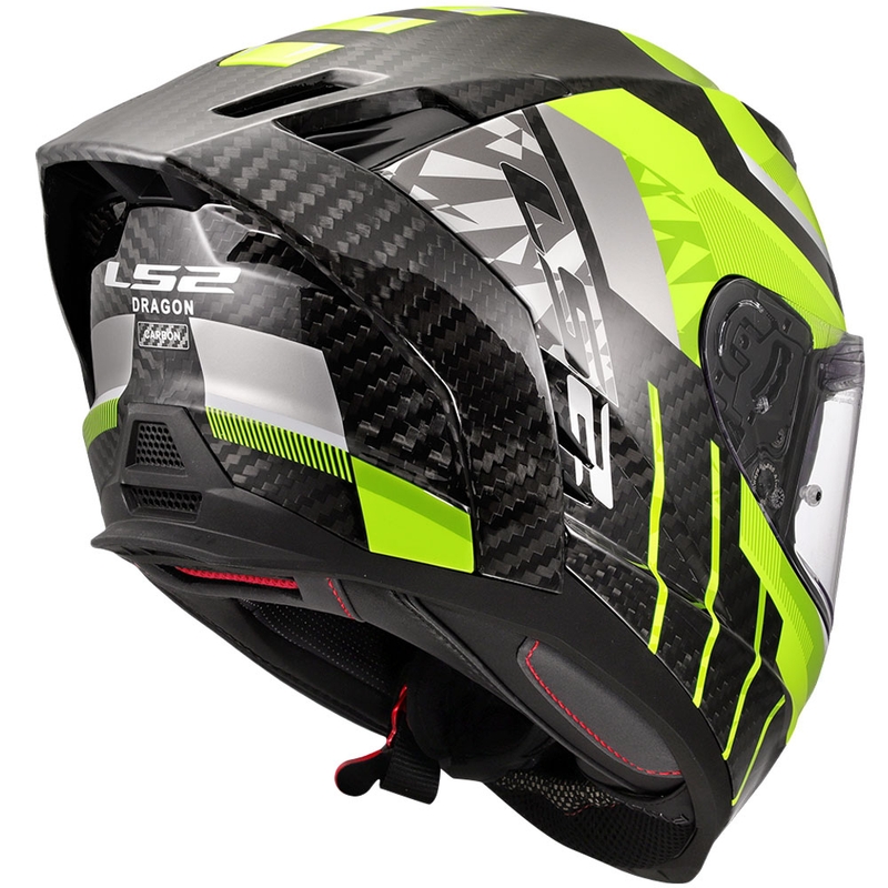 Integreeritud mootorratta kiiver LS2 FF807 Dragon Trax fluo kollane