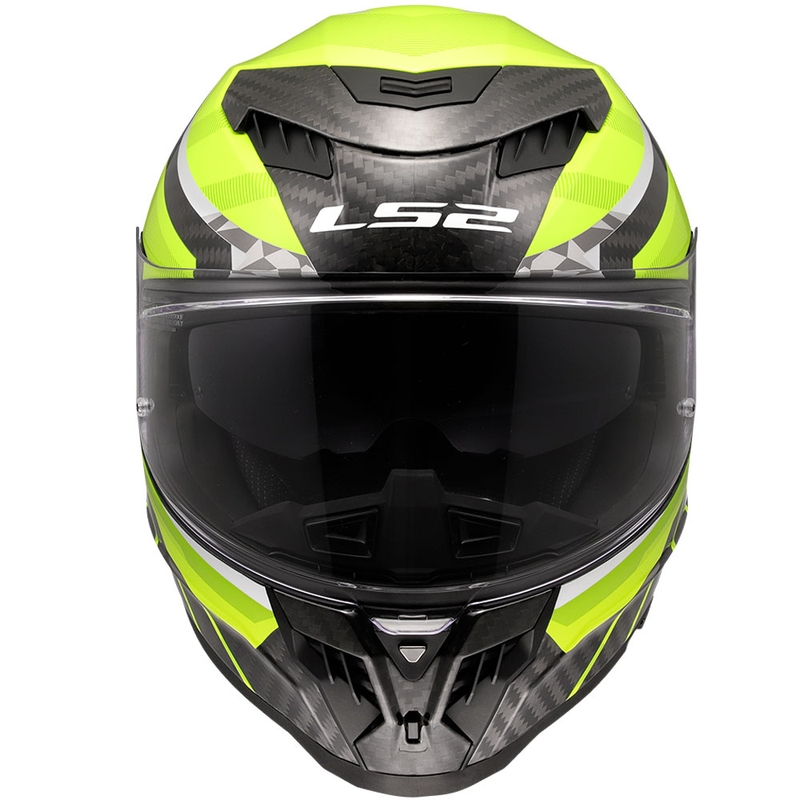 Integreeritud mootorratta kiiver LS2 FF807 Dragon Trax fluo kollane