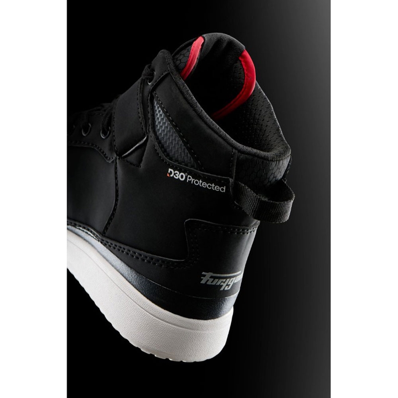Furygan Tarmac D3O® mootorrattasaapad must-punane