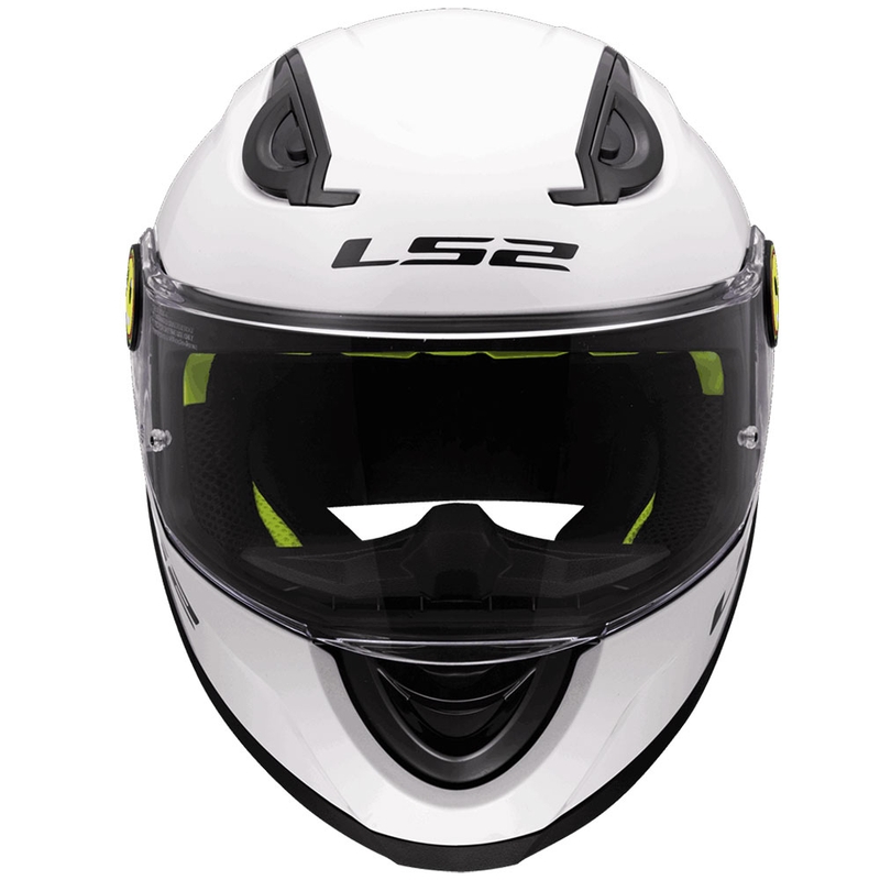 Laste täisnägu katv mootorrattakiiver LS2 FF812, läikiv valge