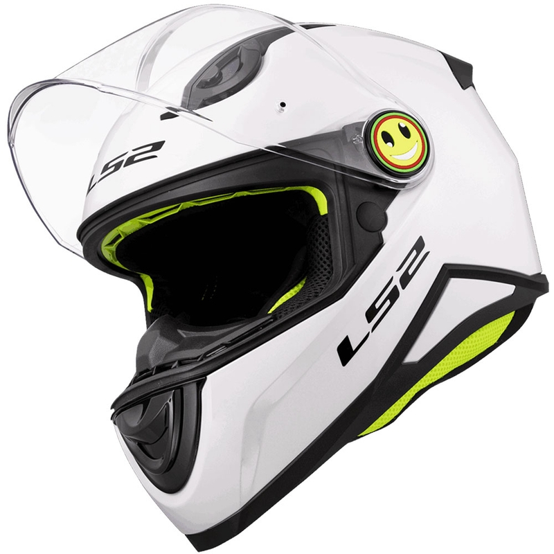 Laste täisnägu katv mootorrattakiiver LS2 FF812, läikiv valge