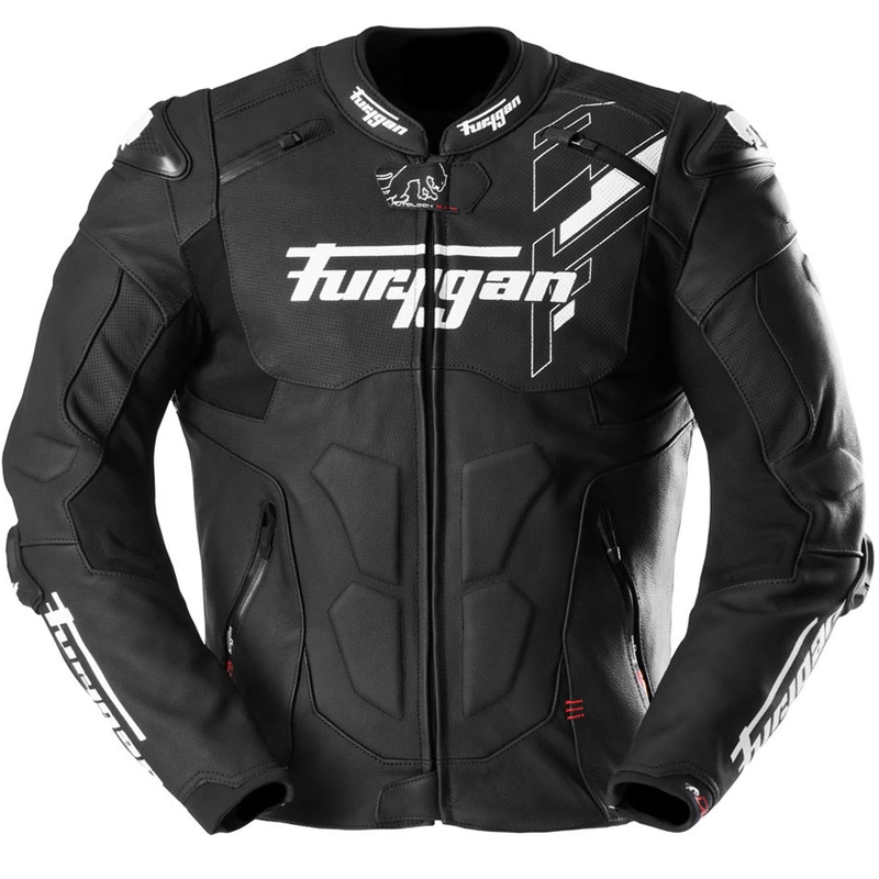 Furygan Raptor Evo 3 nahkjakk must-valge