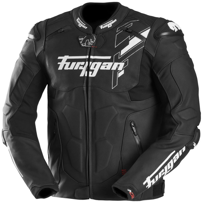 Furygan Raptor Evo 3 nahkjakk must-valge