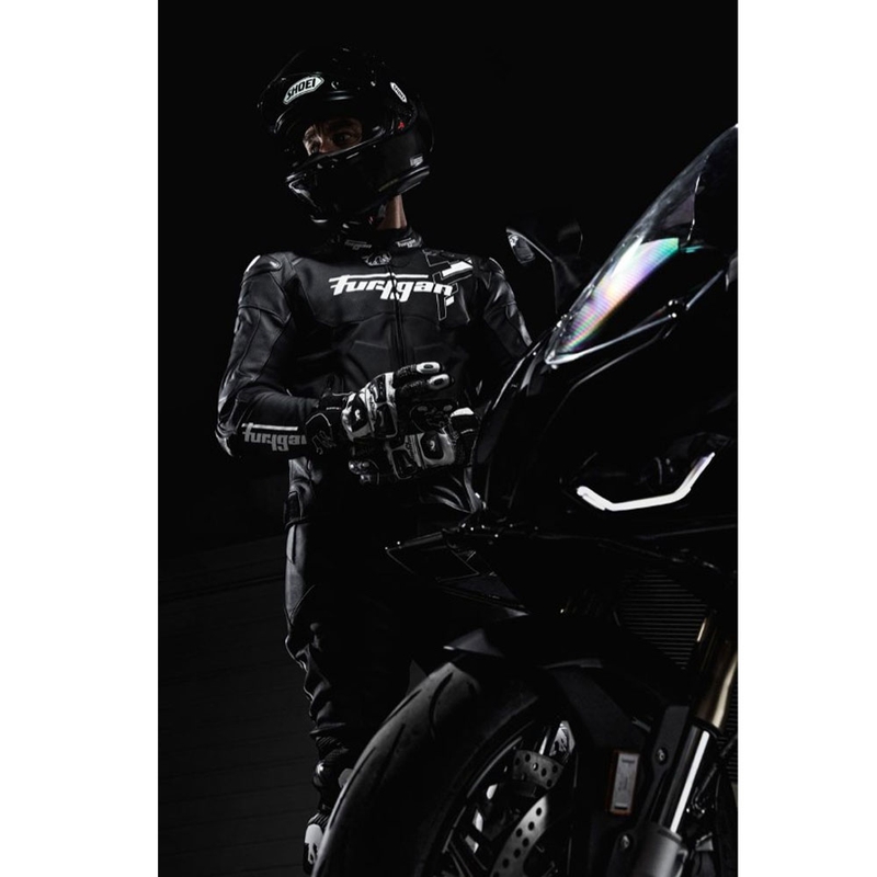 Furygan Raptor Evo 3 nahkjakk must-valge