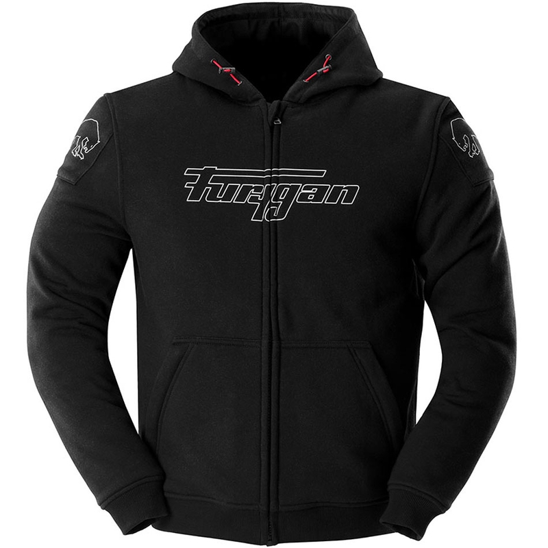 Furygan Livio X Kevlar® mootorratta jope must-valge