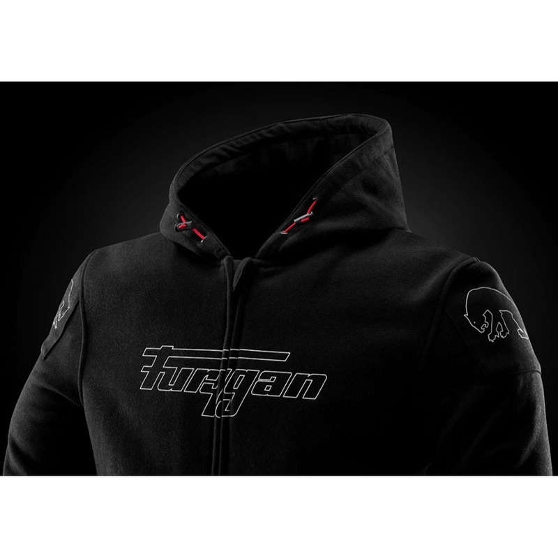 Furygan Livio X Kevlar® mootorratta jope must-valge