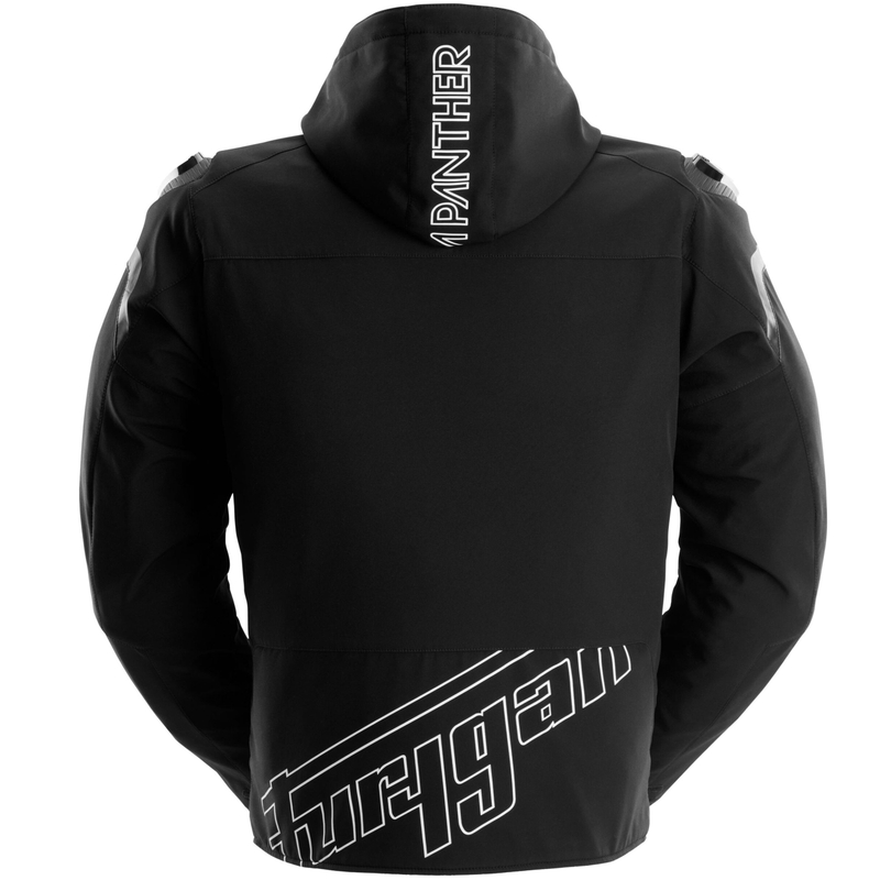 Furygan Sektor Roadster Evo mootorratta jope must-valge-punane