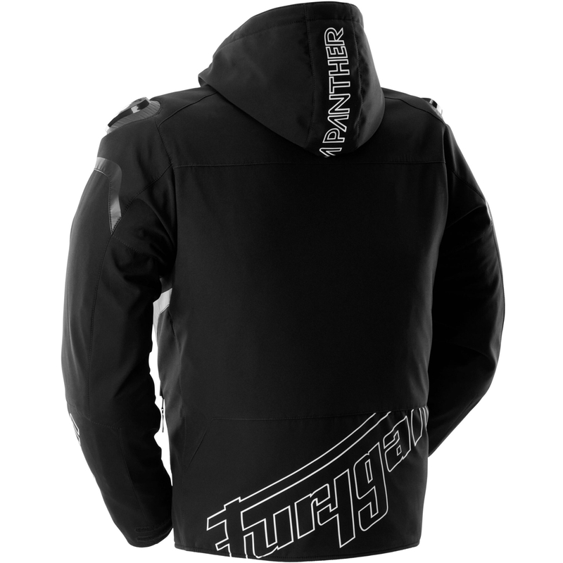 Furygan Sektor Roadster Evo mootorratta jope must-valge-punane