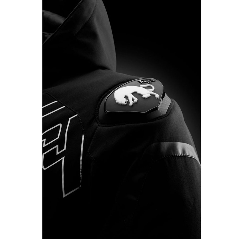 Furygan Sektor Roadster Evo mootorratta jope must-valge-punane