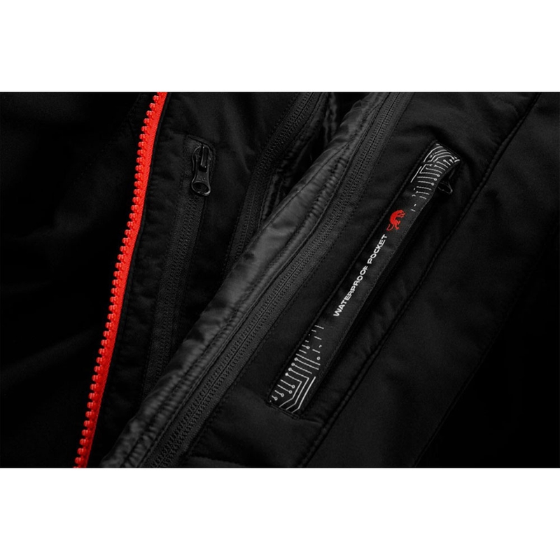 Furygan Sektor Roadster Evo mootorratta jope must-valge-punane