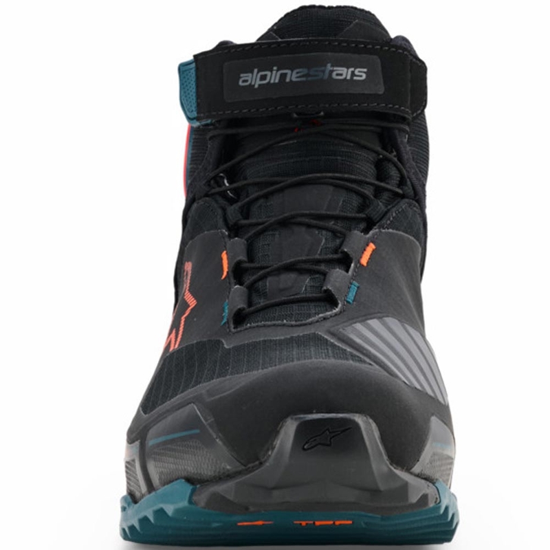 Alpinestars CR-X Drystar mootorrattasaapad must-sinine-oranž
