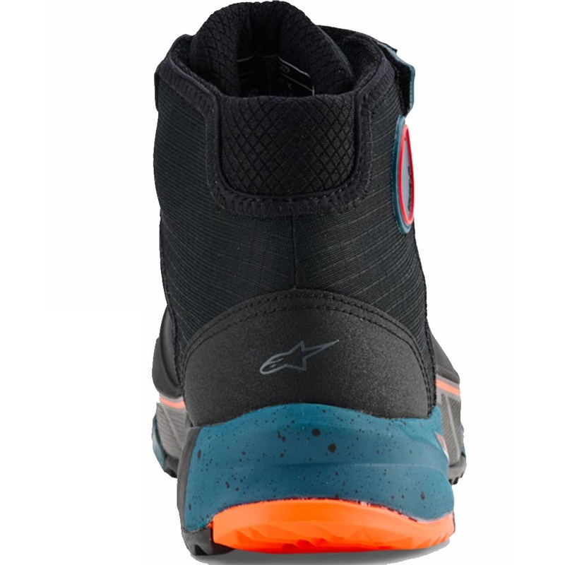 Alpinestars CR-X Drystar mootorrattasaapad must-sinine-oranž