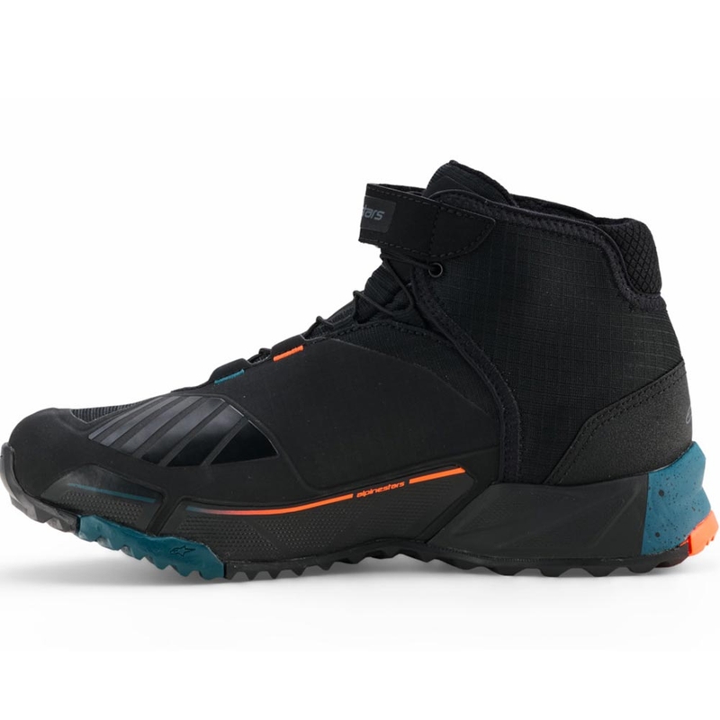Alpinestars CR-X Drystar mootorrattasaapad must-sinine-oranž