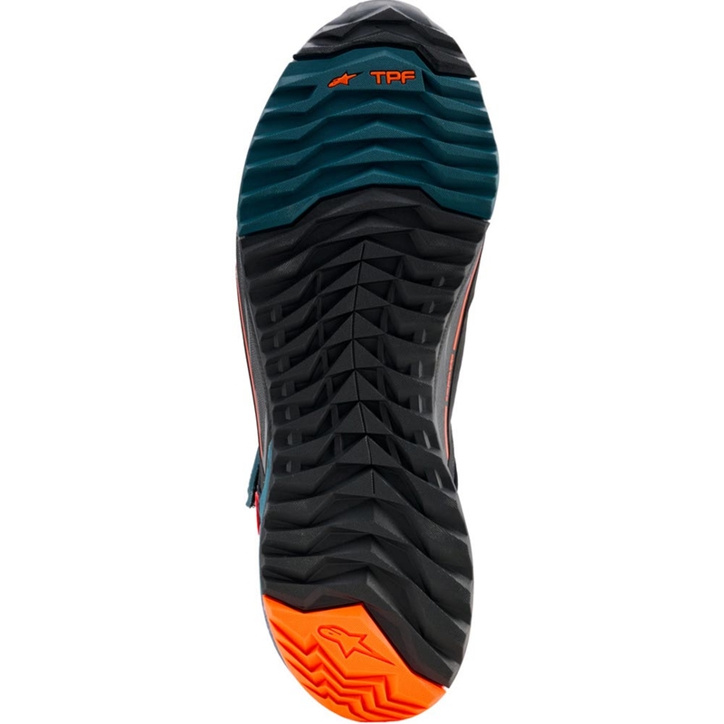 Alpinestars CR-X Drystar mootorrattasaapad must-sinine-oranž