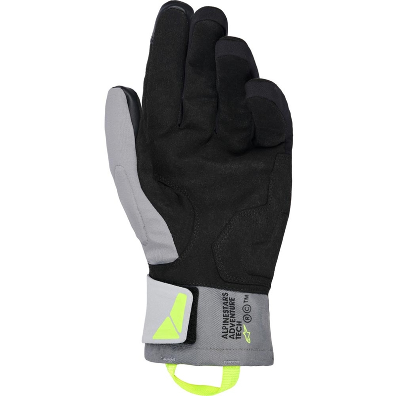 Alpinestars XT-3 Drystar Soojustatud Mootorratta Kindad Must-Tumehall-Helehall-Kollane