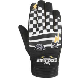 NOX Exklusiv Airflow Tracker mootorratta kindad must-valged