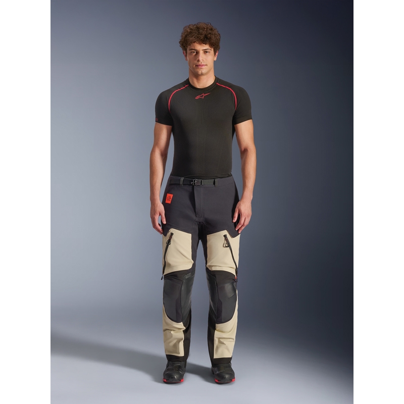 Alpinestars Halo PRO Drystar XF mootorrattapüksid kreemikas-must-punane