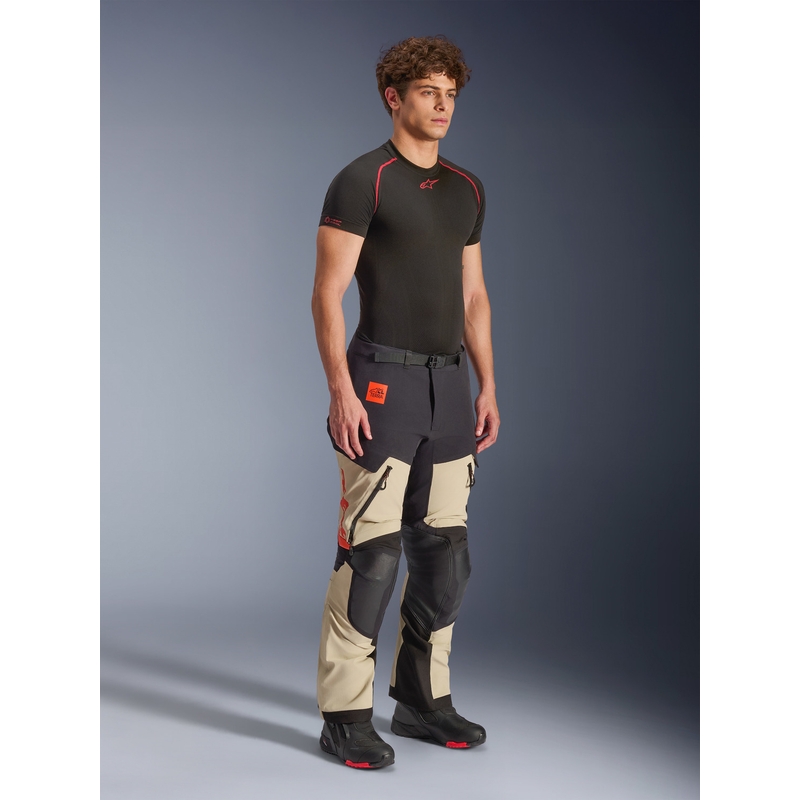 Alpinestars Halo PRO Drystar XF mootorrattapüksid kreemikas-must-punane