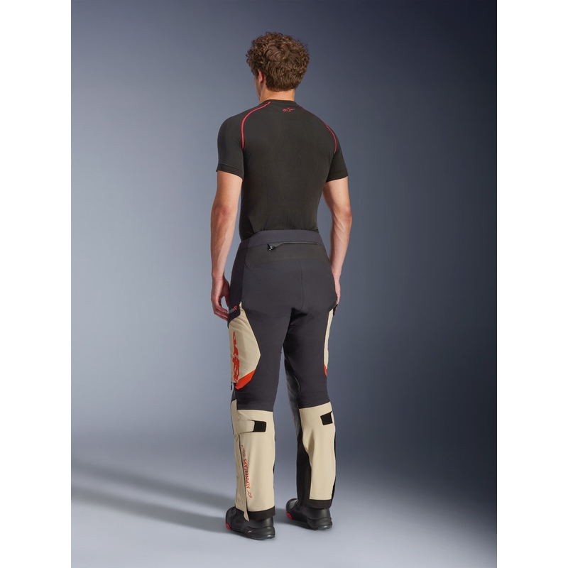 Alpinestars Halo PRO Drystar XF mootorrattapüksid kreemikas-must-punane