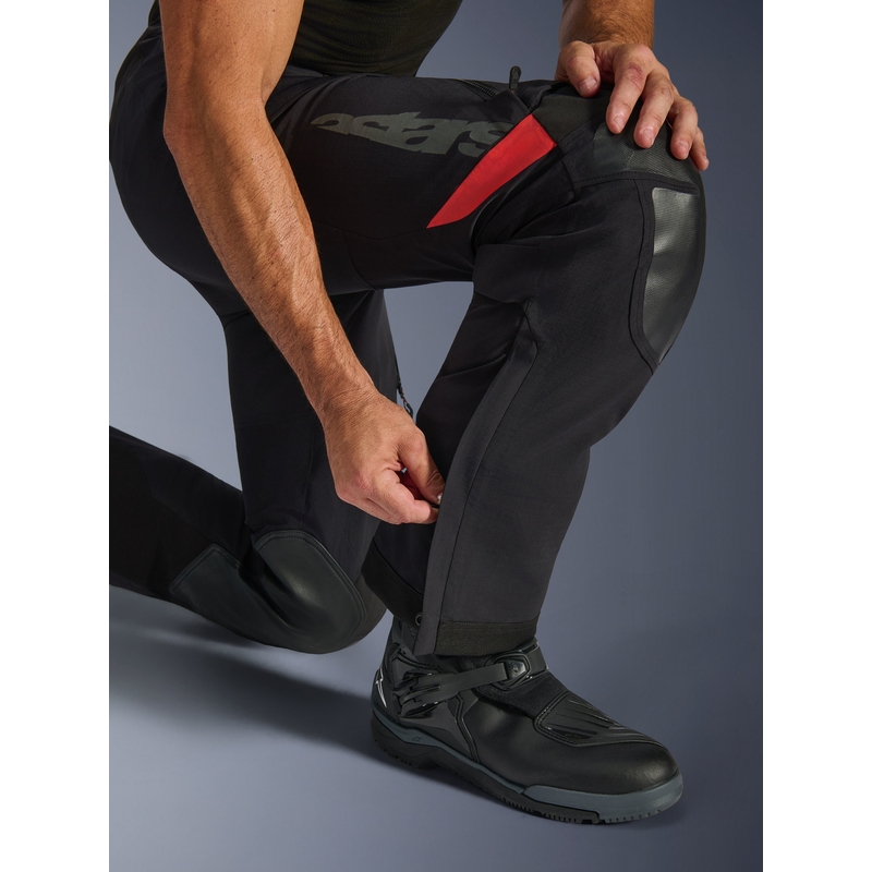 Alpinestars Halo PRO Drystar XF mootorrattapüksid mustad-tumehallid-punased