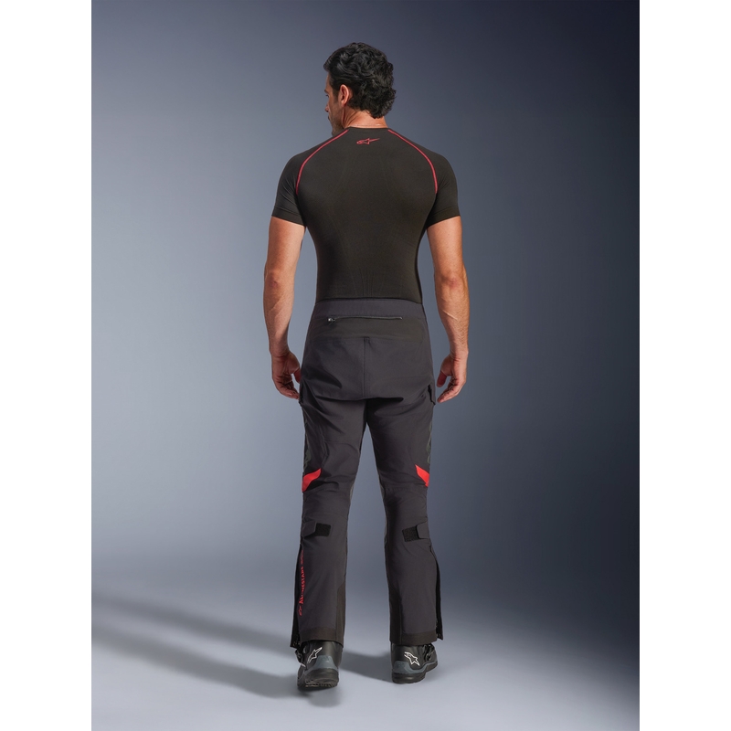 Alpinestars Halo PRO Drystar XF mootorrattapüksid mustad-tumehallid-punased