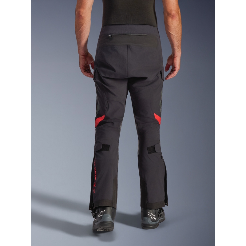 Alpinestars Halo PRO Drystar XF mootorrattapüksid mustad-tumehallid-punased