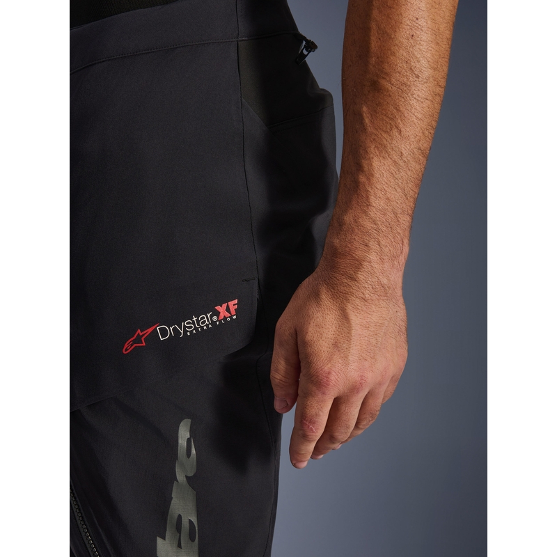 Alpinestars Halo PRO Drystar XF mootorrattapüksid mustad-tumehallid-punased