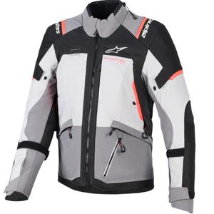 Alpinestars Stella Andes V4 Drystar naiste mootorratta jope tumehall-helehall-must-punane