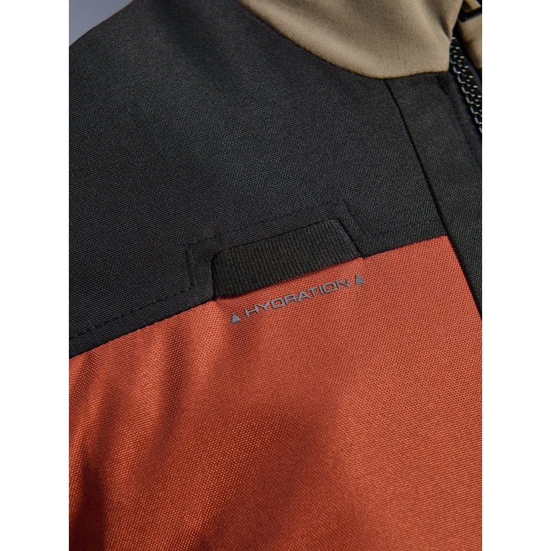 Alpinestars Andes V4 Drystar mootorratta jope helepruun-tumeoranž-must