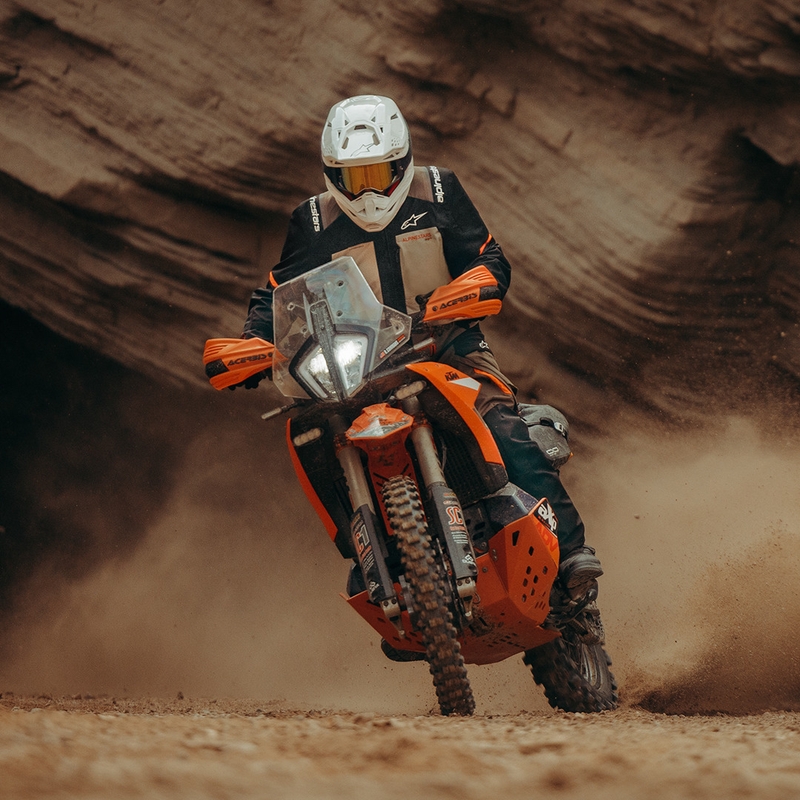 Alpinestars Andes V4 Drystar Mootorratta Jakk Kreem-Hele Pruun-Must-Fluo Oranž