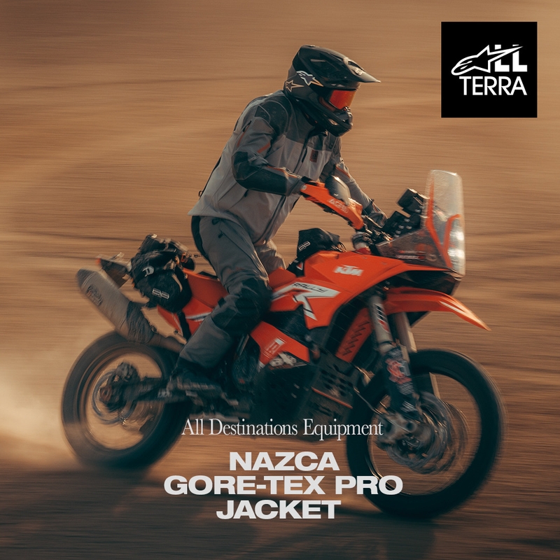 Alpinestars Nazca 3L Gore-Tex PRO mootorratta jope tumehall-helehall