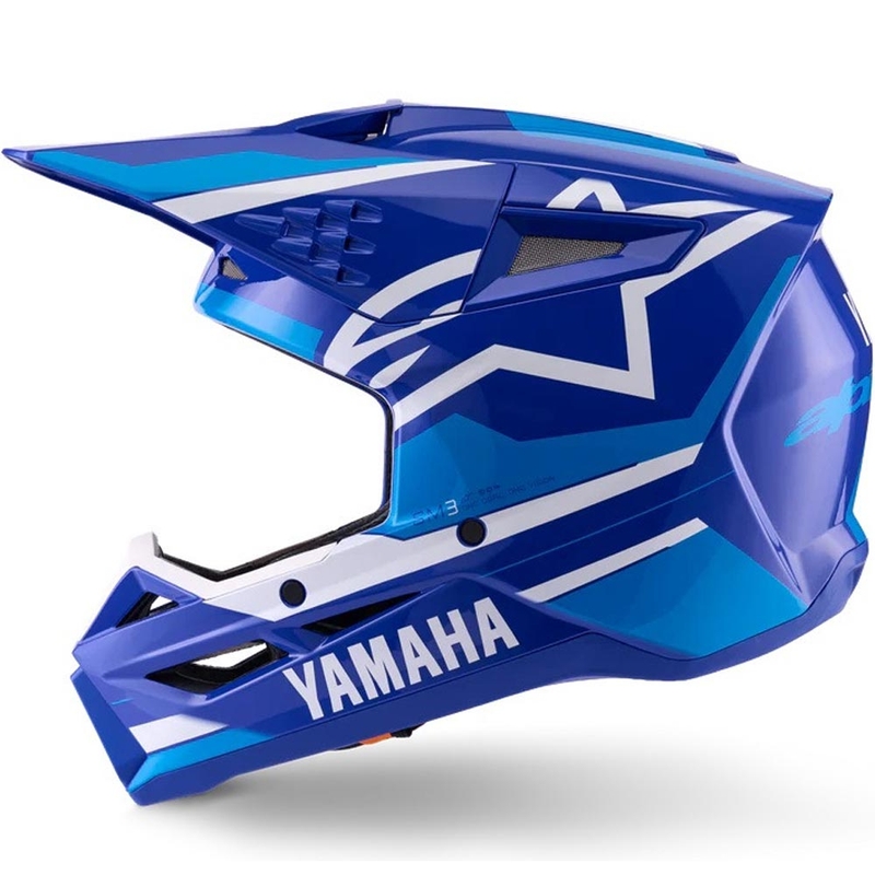 Laste motokrossikiiver Alpinestars S-M3 YAMAHA kollektsiooni sini-valge