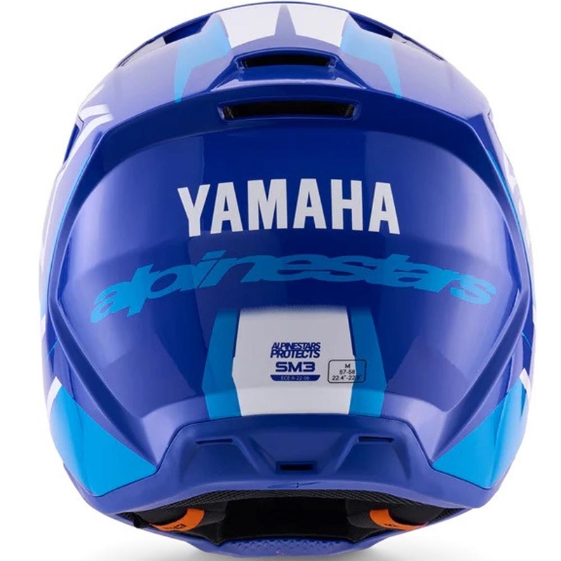 Laste motokrossikiiver Alpinestars S-M3 YAMAHA kollektsiooni sini-valge
