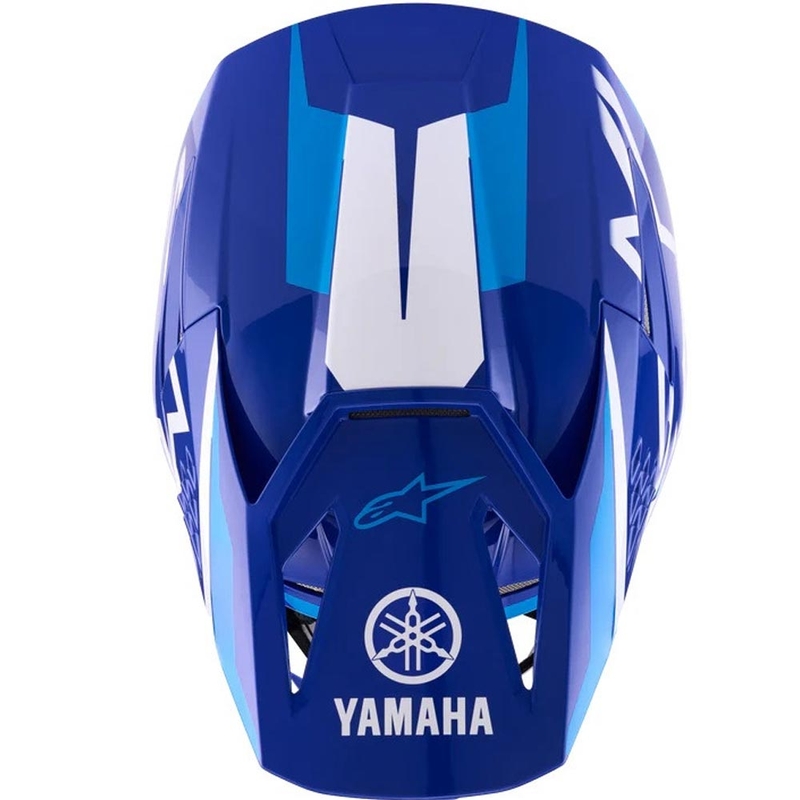 Laste motokrossikiiver Alpinestars S-M3 YAMAHA kollektsiooni sini-valge