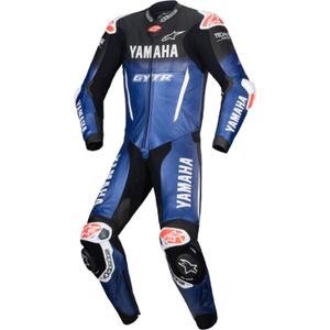 Nahkne mootorrattaülikond Alpinestars GP-R7 YAMAHA GYTR TECH-AIR kollektsioonile, ühildub sini-must-valge-punase värvidega