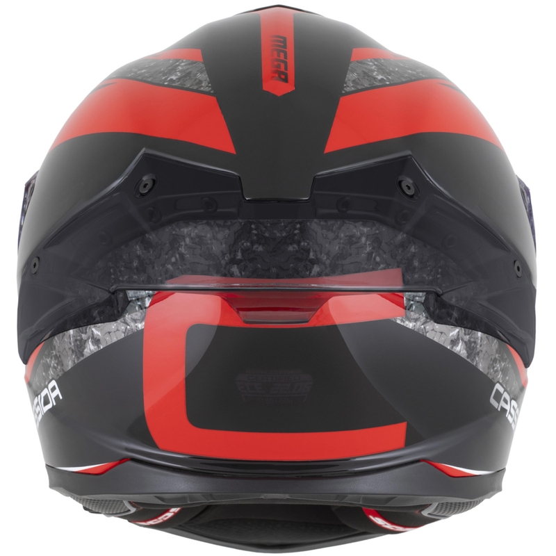 Cassida Integral GTS 2.1 Mega täisnäoga mootorrattakiiver must-punane-valge