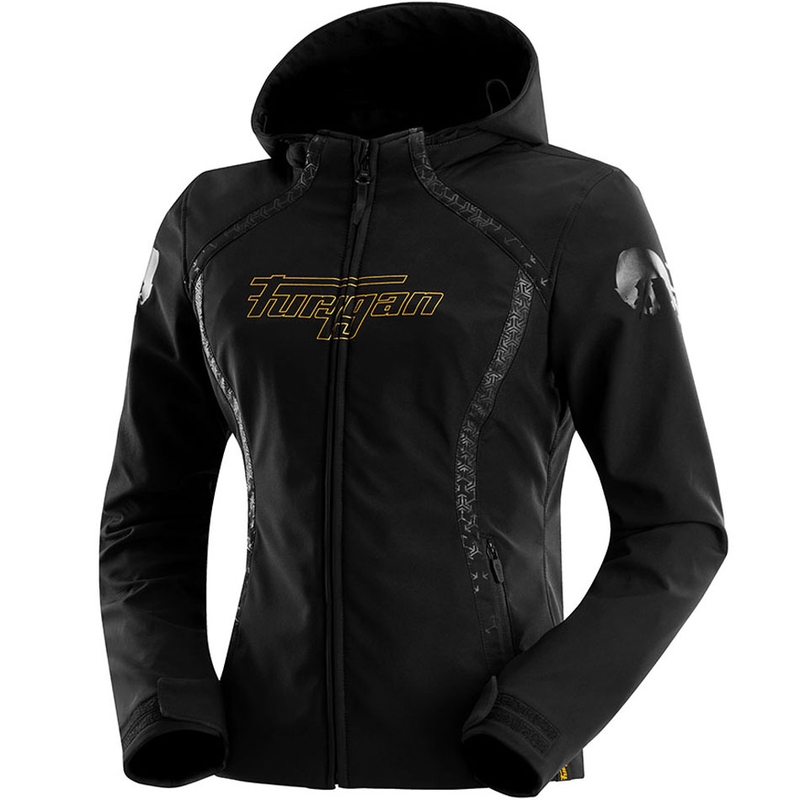 Furygan Skye naiste mootorrattajakk must-kuldne