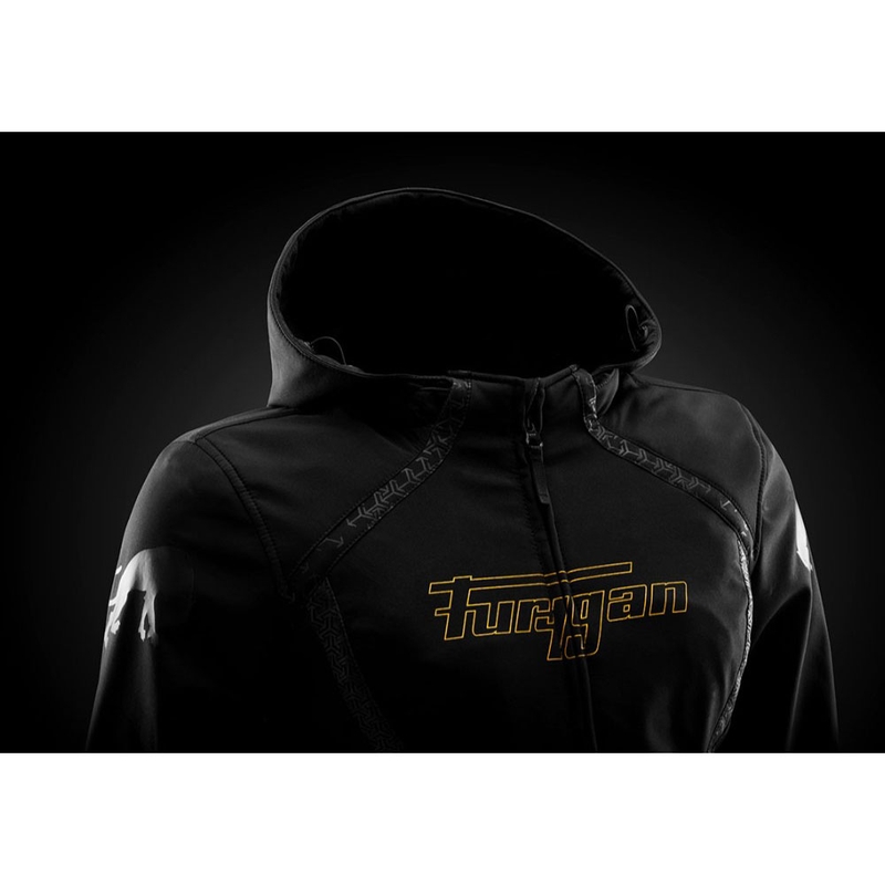 Furygan Skye naiste mootorrattajakk must-kuldne