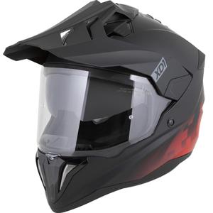 Enduro mootorratta kiiver ZED XD1 matt must-punane