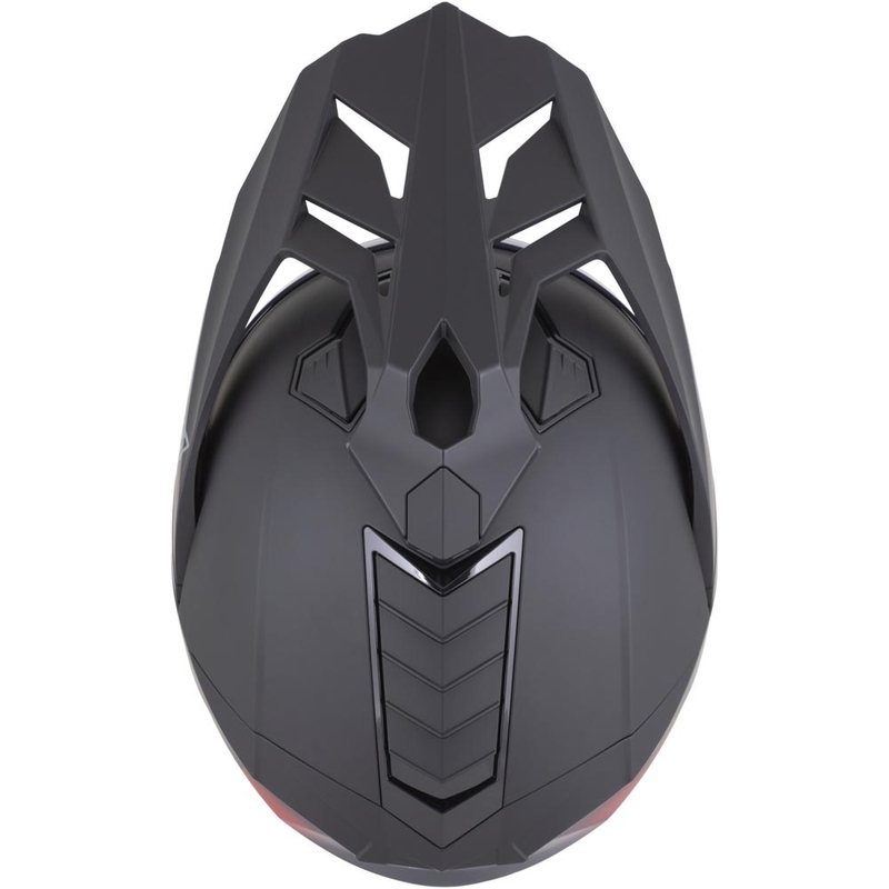 Enduro mootorratta kiiver ZED XD1 matt must-punane