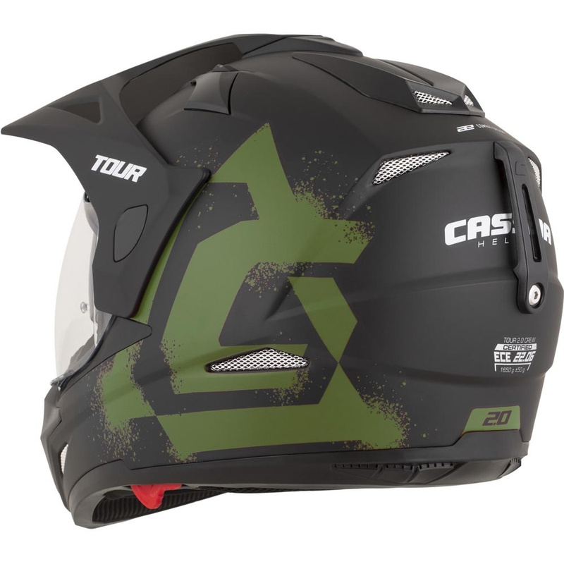 Enduro mootorratta kiiver Cassida Tour 2.0 Crew matt must-tumeroheline