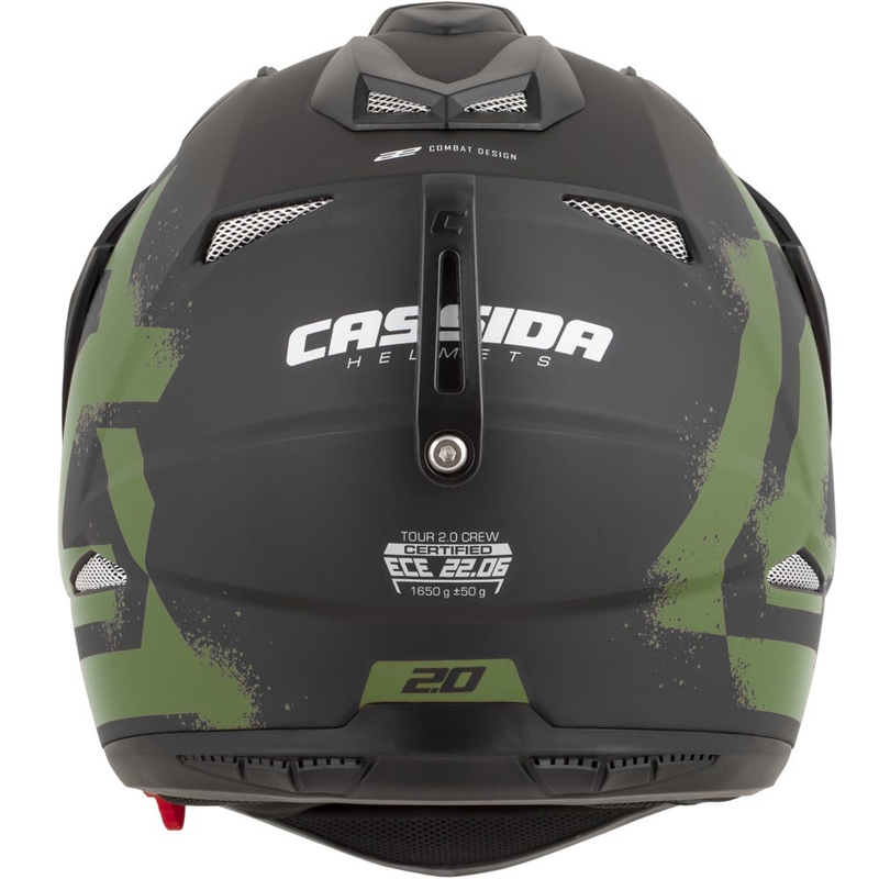 Enduro mootorratta kiiver Cassida Tour 2.0 Crew matt must-tumeroheline