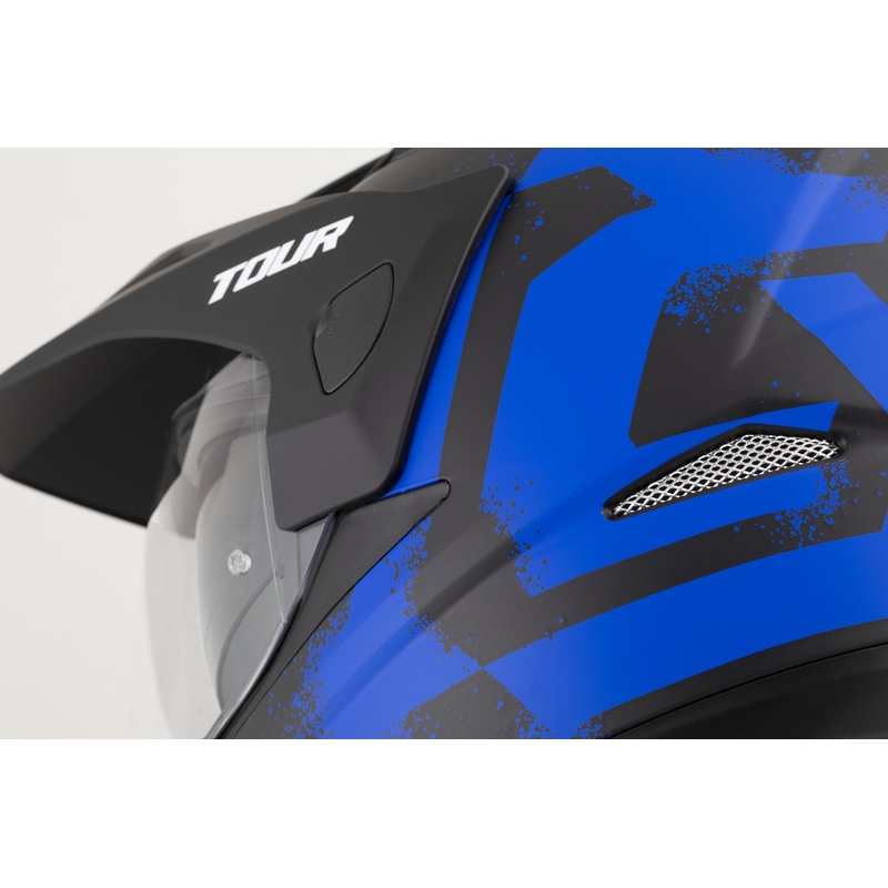 Enduro mootorratta kiiver Cassida Tour 2.0 Crew matt must-sinine