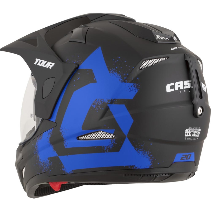 Enduro mootorratta kiiver Cassida Tour 2.0 Crew matt must-sinine