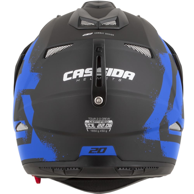 Enduro mootorratta kiiver Cassida Tour 2.0 Crew matt must-sinine
