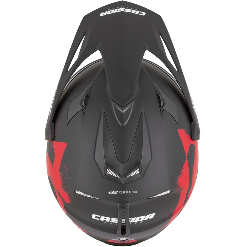 Enduro mootorratta kiiver Cassida Tour 2.0 Crew matt must-punane