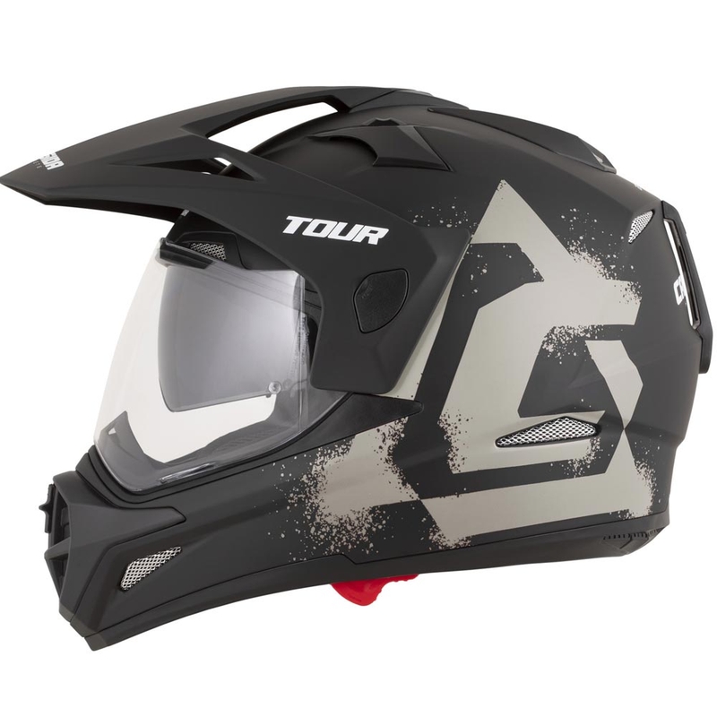 Enduro mootorratta kiiver Cassida Tour 2.0 Crew matt must-liiv