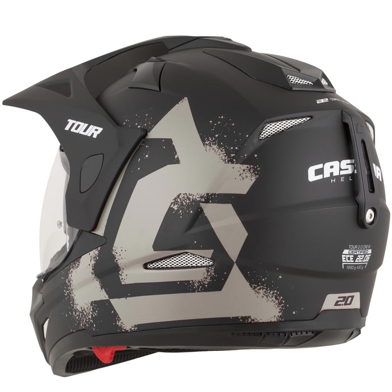 Enduro mootorratta kiiver Cassida Tour 2.0 Crew matt must-liiv